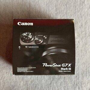 Canon G7 X Mark III Black | 4K Vlogging Camera • Used Only Twice